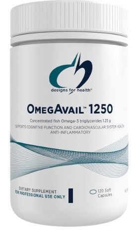 Designs for Health OmegAvail 1250  - 120 Capsules