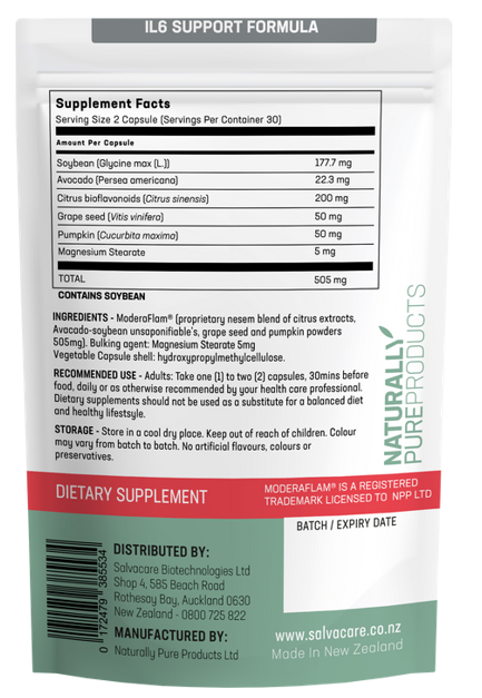 ModeraFlam Dietary Supplement 60 Cpasules – Clean Nutritionals