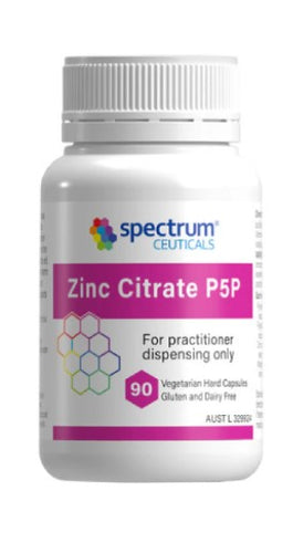 Spectrum Ceutical Zinc Citrate P5P 90 Capsules