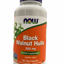 Load image into Gallery viewer, NOW Black Walnut Hulls 500mg (100 Caps)