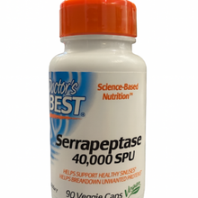 Load image into Gallery viewer, Doctor's Best Serrapeptase 40,000 SPU (90 Caps)