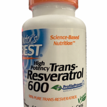 Load image into Gallery viewer, Doctor's Best High Potency Trans-Resveratrol 600mg (60 caps)