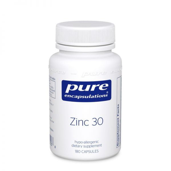 Pure Encapsulations Zinc 30 180 Caps
